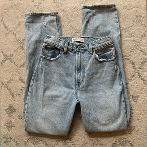 Abercrombie 90s straight high rise jeans curve love